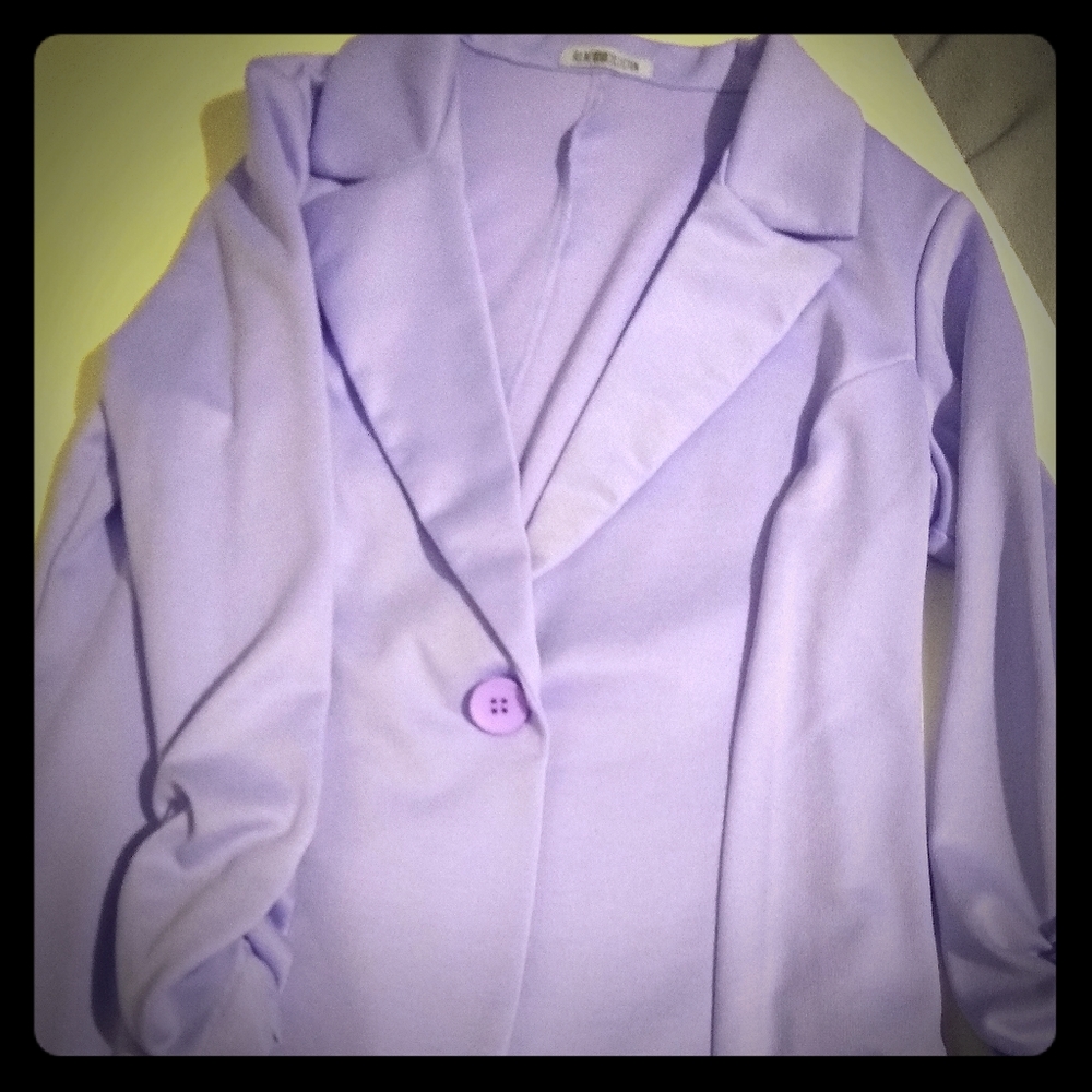Lavender Stretch Blazer Large